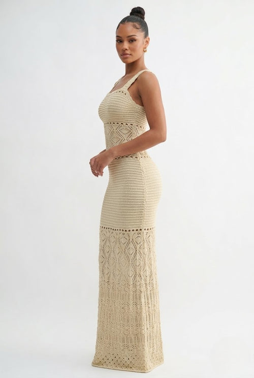 Lila knit Maxi Dress