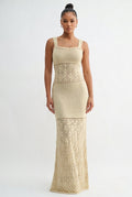 Lila knit Maxi Dress