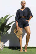 Anica Loose Fit Top And Shorts Set