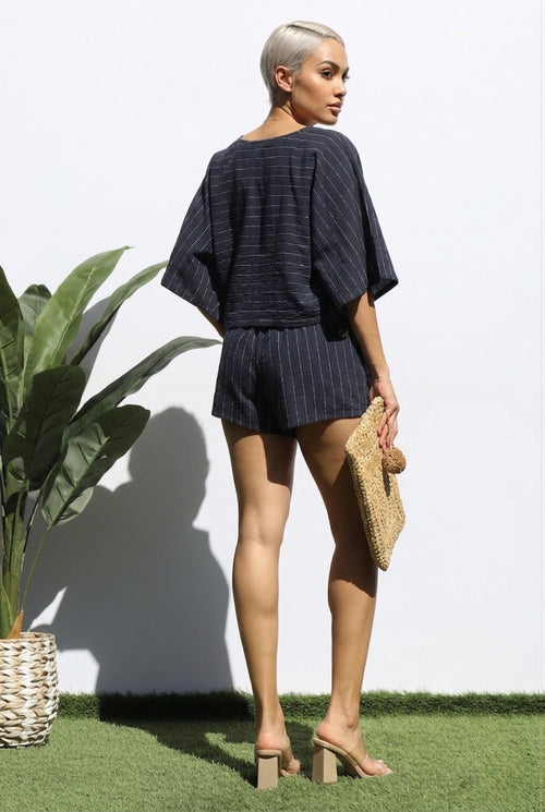 Anica Loose Fit Top And Shorts Set